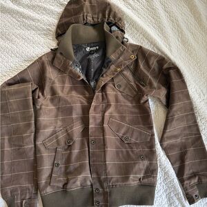 Brown Checkered Men's Jacket